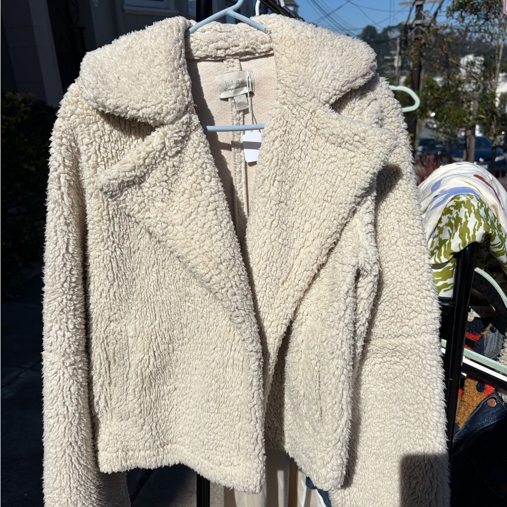 Hinge Cream Teddy Jacket
